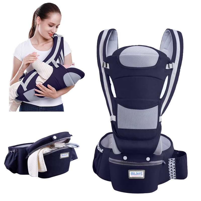 Ergonomische Babytrage mit Kängurutasche