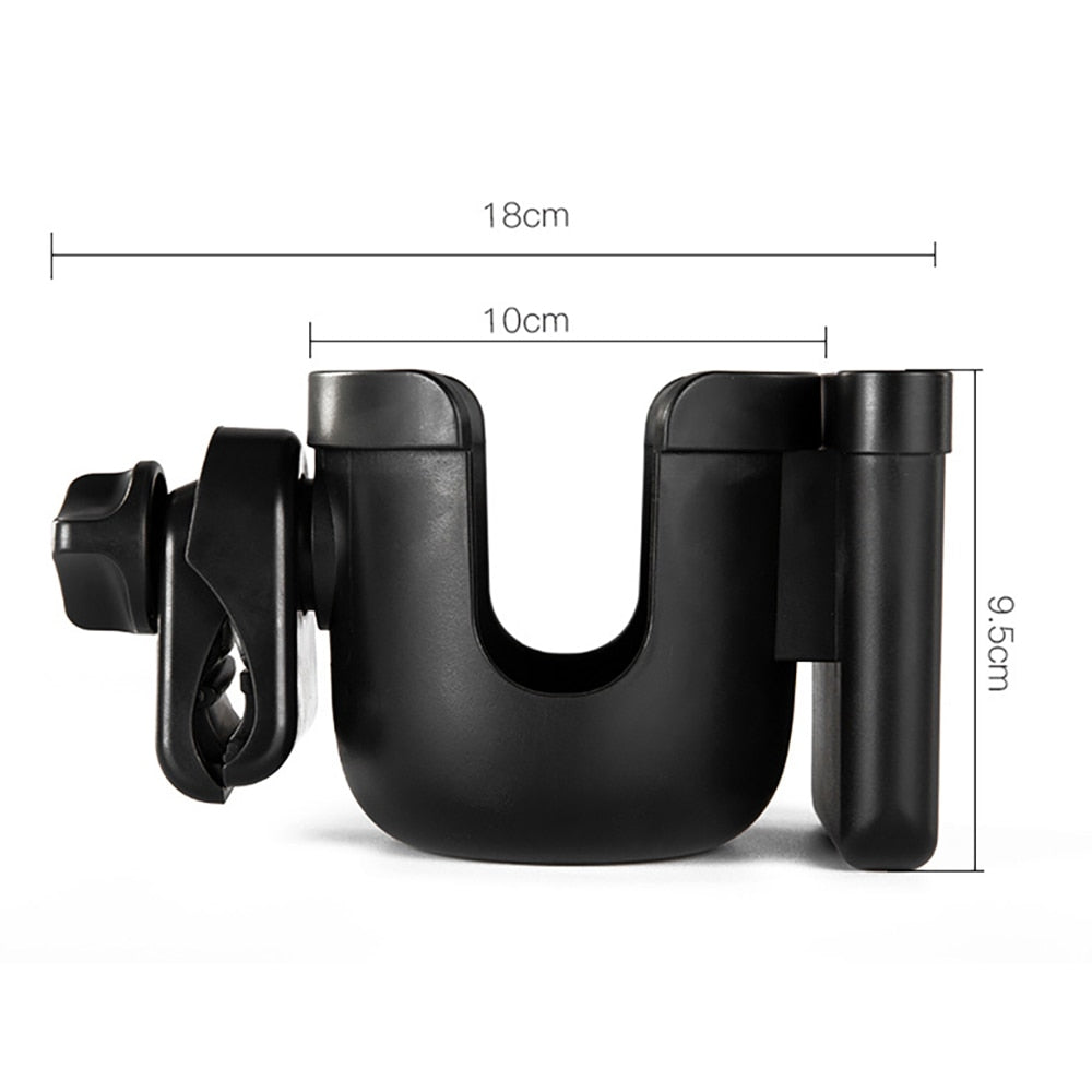 Flaschenhalter und Handyhalter für Kinderwagen
