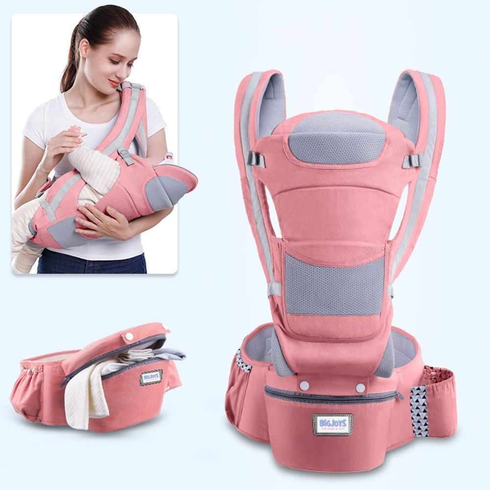 Ergonomische Babytrage mit Kängurutasche