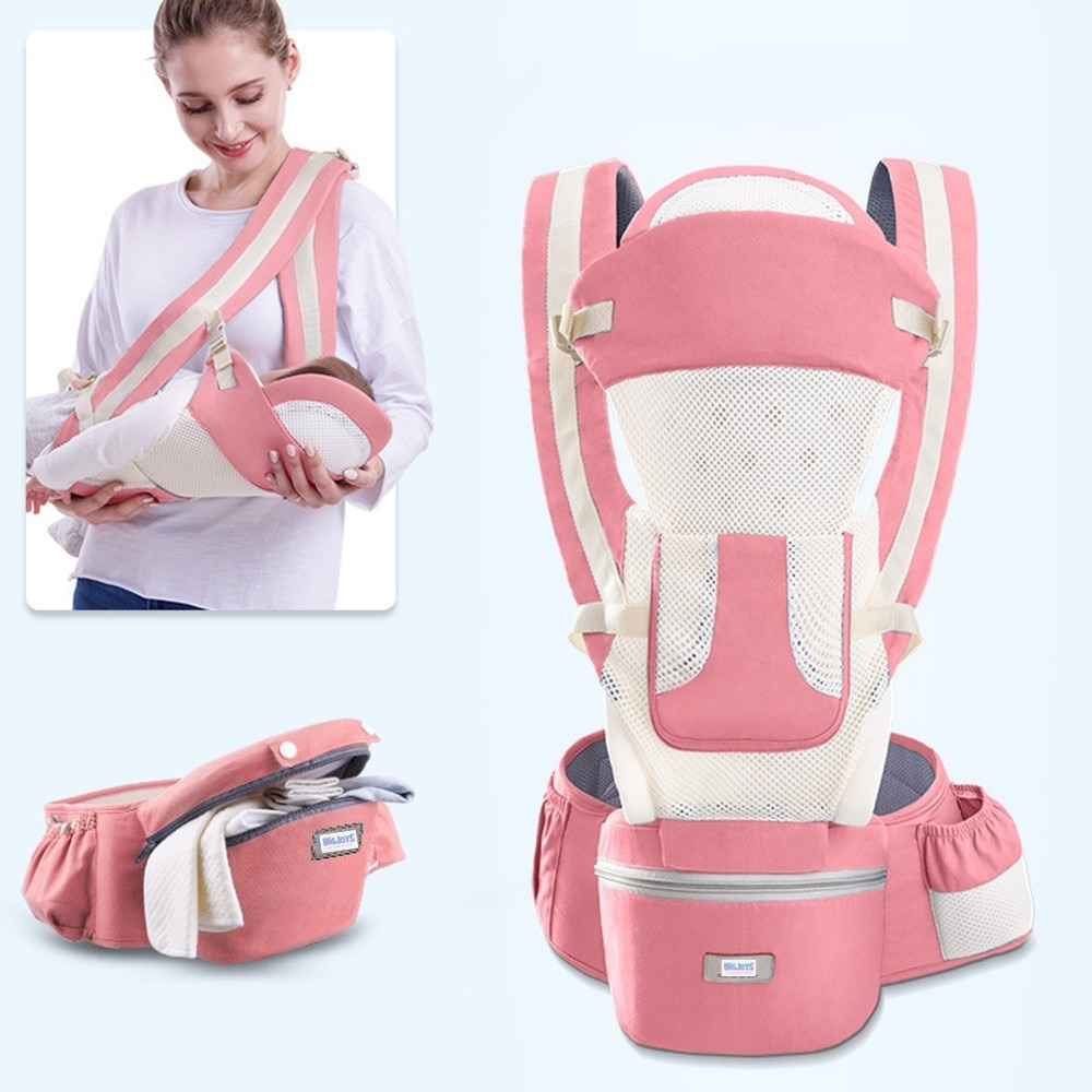 Ergonomische Babytrage mit Kängurutasche