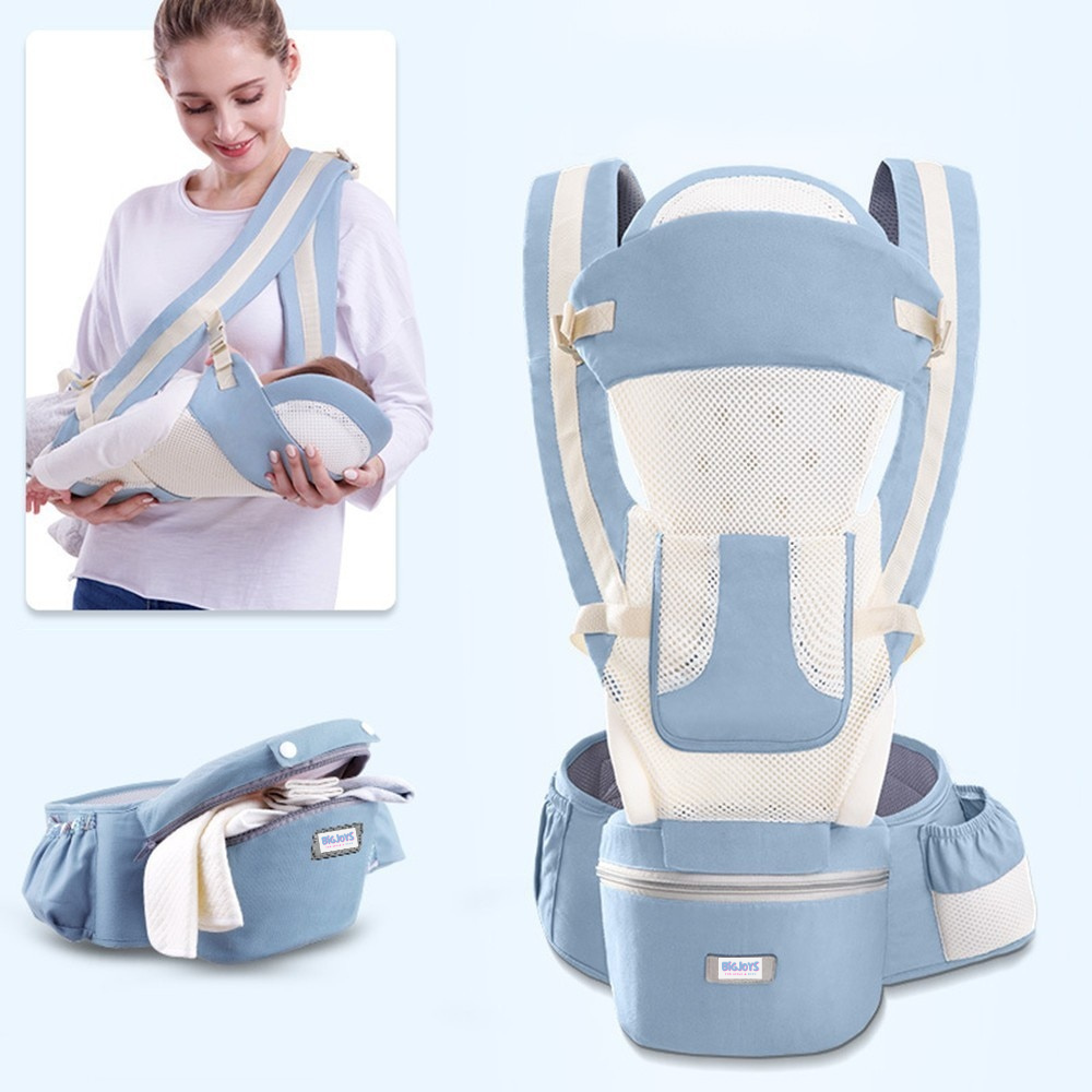 Ergonomische Babytrage mit Kängurutasche